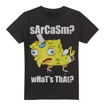 Футболка с мемом «Сарказм» от SpongeBob SquarePants для мужчин