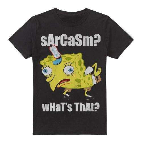 SpongeBob SquarePants Mens Sarcasm Meme T-Shirt