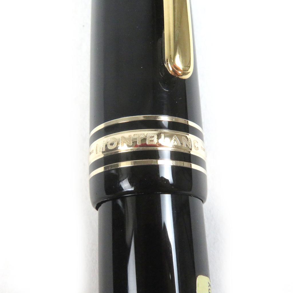 Отличная перьевая ручка MONTBLANC Meisterstck 149 Колпачкового типа Черная золото 18 карат мужская Б/у