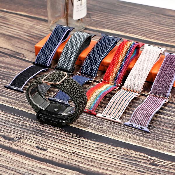 Эластичная петля Solo Loop, совместимая с ремешками Apple Watch 44 мм, 42 мм, 40 мм, 38 мм, регулируемый эластичный спортивный нейлоновый ремешок для серии iWatch