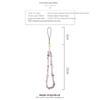 Creative Personalized Minority Creative Beaded Mobile Phone Charm New Women's Clothes Natural Stone Amethyst Gravel Mobile Phone Lanyard