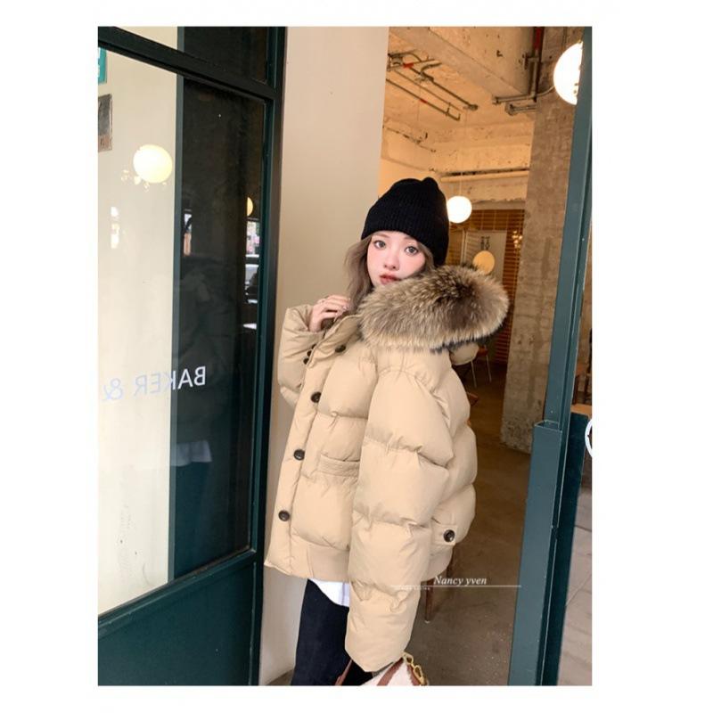 Короткая куртка-пуховик для женщин, модный и стильный зимний стиль, новый высококачественный утолщенный дизайн куртки-хлеба