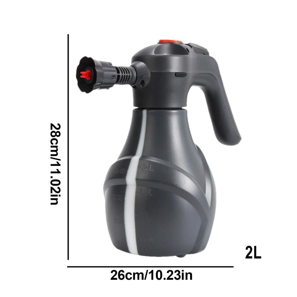 Электрический пенный распылитель 2 л для мойки автомобиля, беспроводной, с перезаряжаемым аккумулятором TYPE-C и конструкцией из PE+PP для нужд уборки
