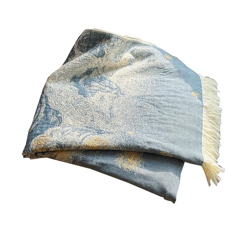 1 шт 73 X 150 см чистое хлопковое марлевое банное полотенце быстросохнущее мягкое большое банное полотенце с кисточками пляжное полотенце для женщин