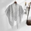 110cm Size Voile Scarf Square Shape Muslim Women Hijabs Fashion Floral Printed Scarf  Cultural Wear