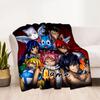 Fantasy Anime Characters Personalized Text Blanket Gift Customizable Blanket Comfortable Perfect for Bed Living Room Home Decor Seaside