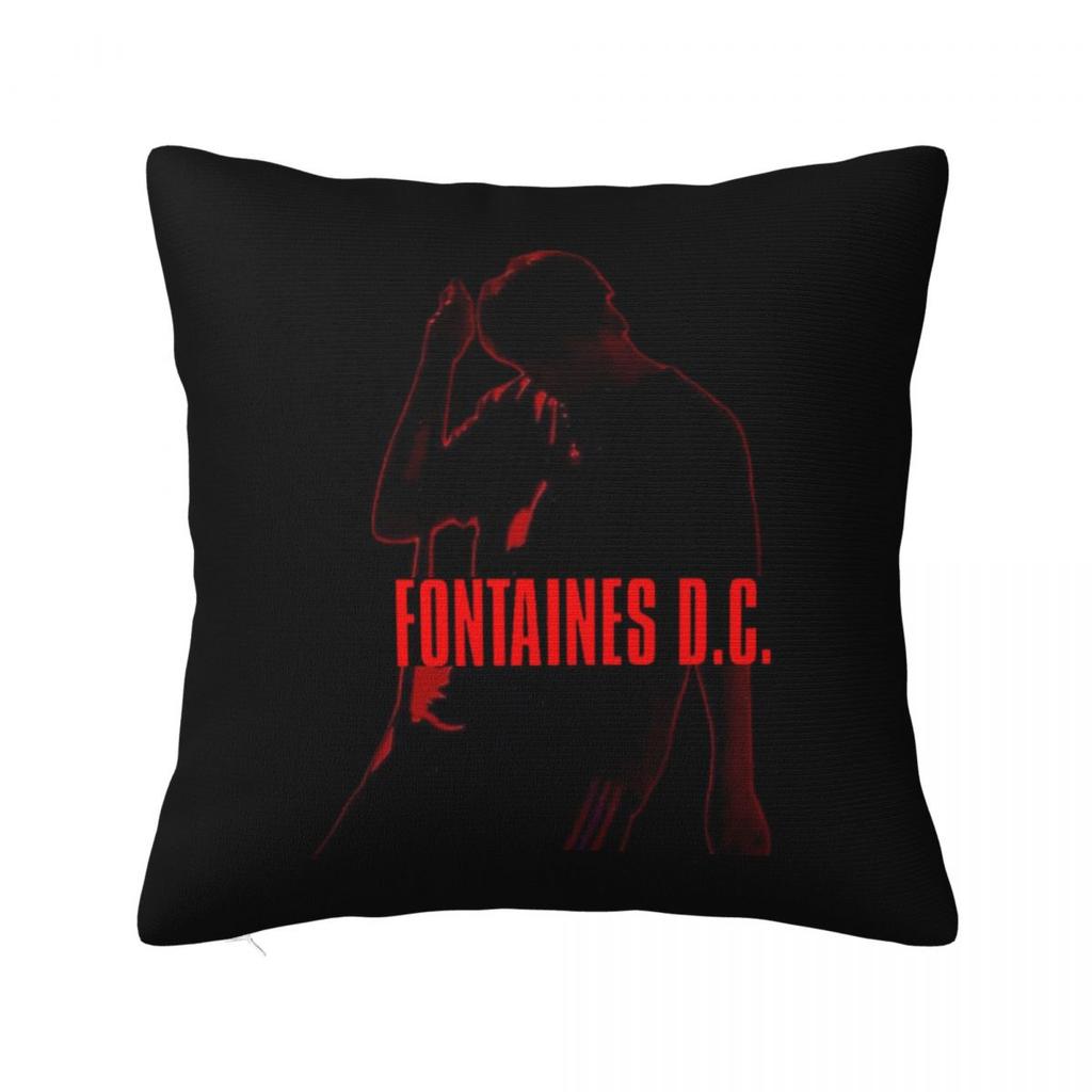 Fontaines DC Band Tour 2025 Square Pillowcase Cushion Cover Pillow Case Throw Pillow Cover for Home Sofa Living Room