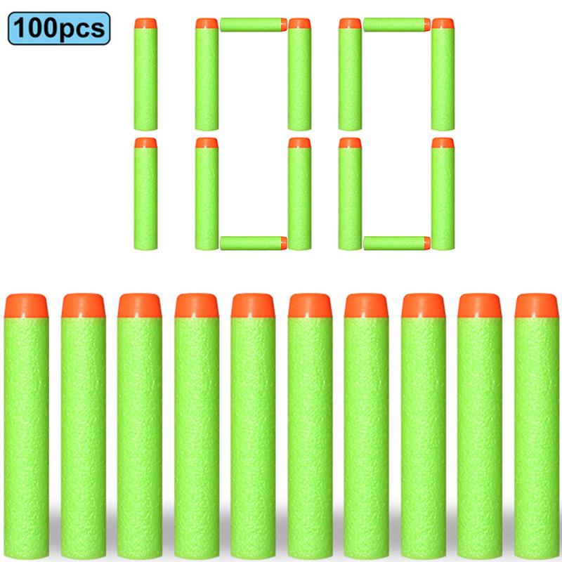 7,2 см 100 шт. Идеально для Nerf Мягкие Пули Снаряды Круглая Голова Пополняемые Губчатые Пули Детская Игрушечная Пушка Пули Идеально для Бластеров NERF N-Strike