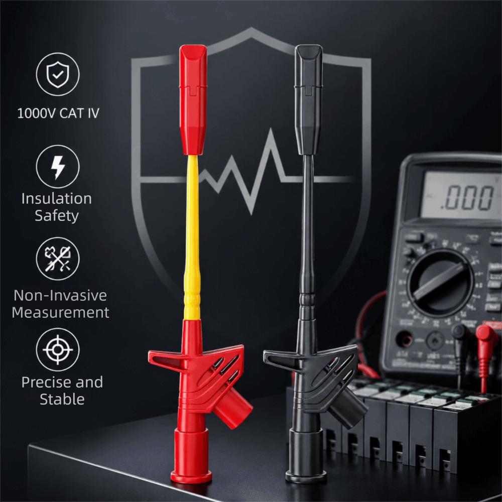 3pcs Non-Piercing Test Hook Clip Wire Piercing Probe Troubleshooting Electrical Issues
