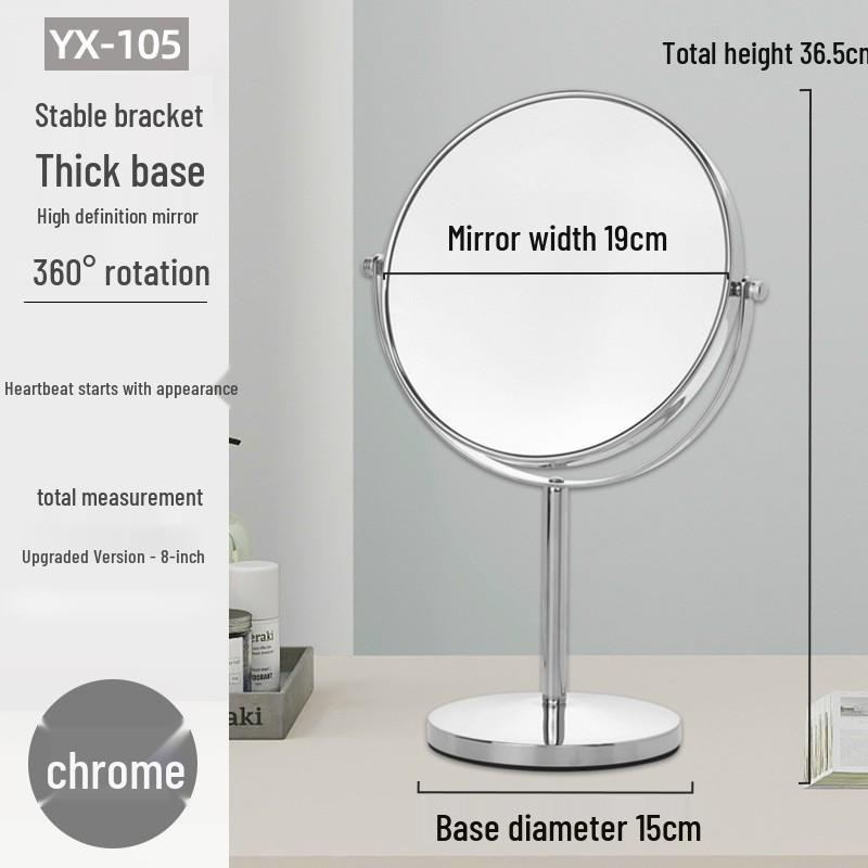 Large Smart HD LED Makeup Mirror with Rechargeable Fill Light