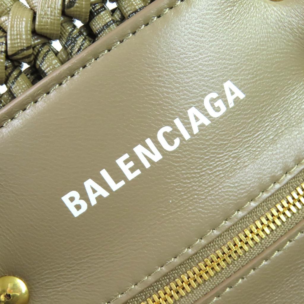 Excellent BALENCIAGA Shoulder Bag Bistro Basket XS 2WAY handbag Brown 671342 Used