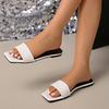 Fashion Women's Summer Flat-bottomed Versatile Slippers Are Fashionable, Simple, Comfortable and Soft-soled Large-sized Sandals
