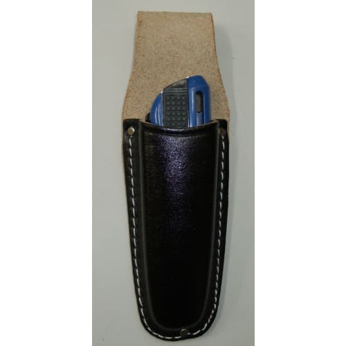 Kozuchi Black Split Leather Cutter Case, Embossed, SI-21