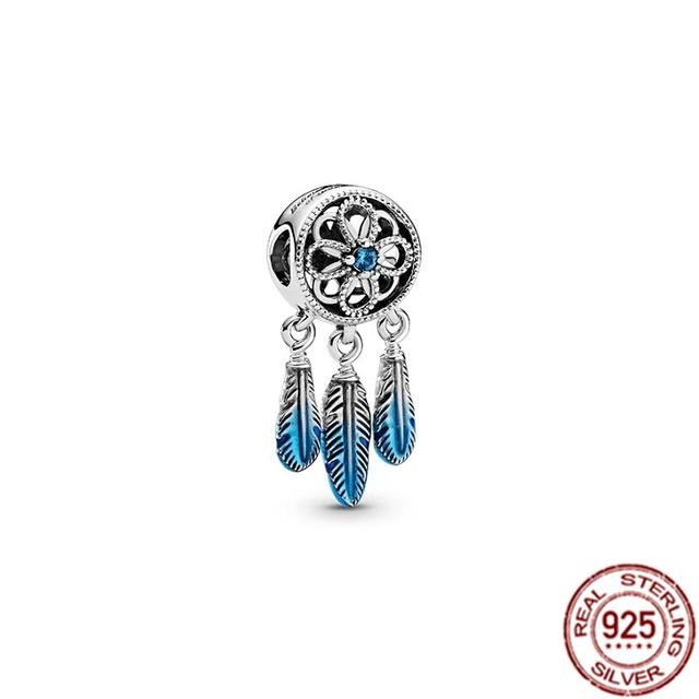 Подвеска-клипса, подвеска из стерлингового серебра 925 пробы, подходит для браслета, женский ювелирный подарок, красочный единорог, радуга