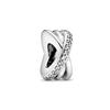 New 925 Silver Heart Spacer Beads for DIY Bracelet Fashion Jewelry Women Accessories Openwork Charm