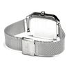 Часы Moon Phase Square Square Multi Calendar Business Formal Stainless Steel Mesh Belt Limited Model Silver Blue [Salvatore Mara] Мужские SM24112-SSBLM