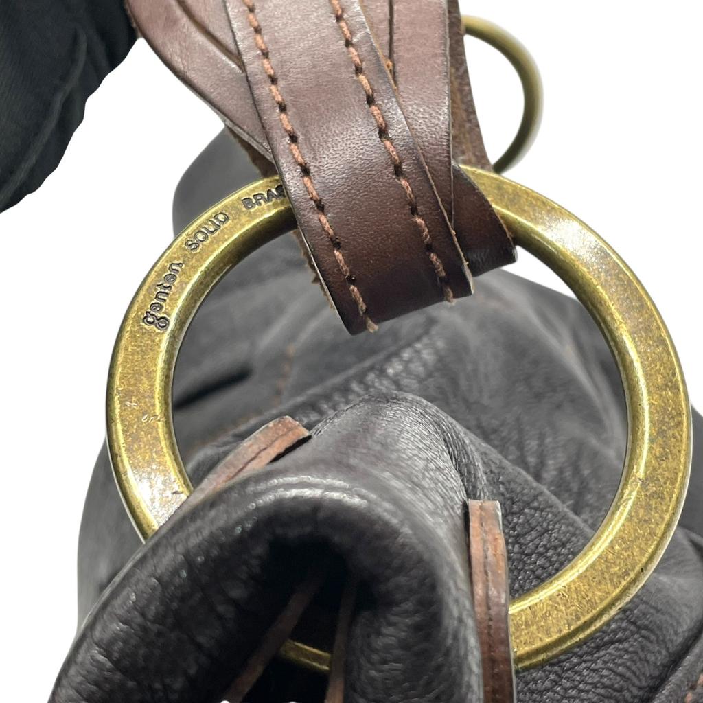 Used gentenHandbag Brown leather Women