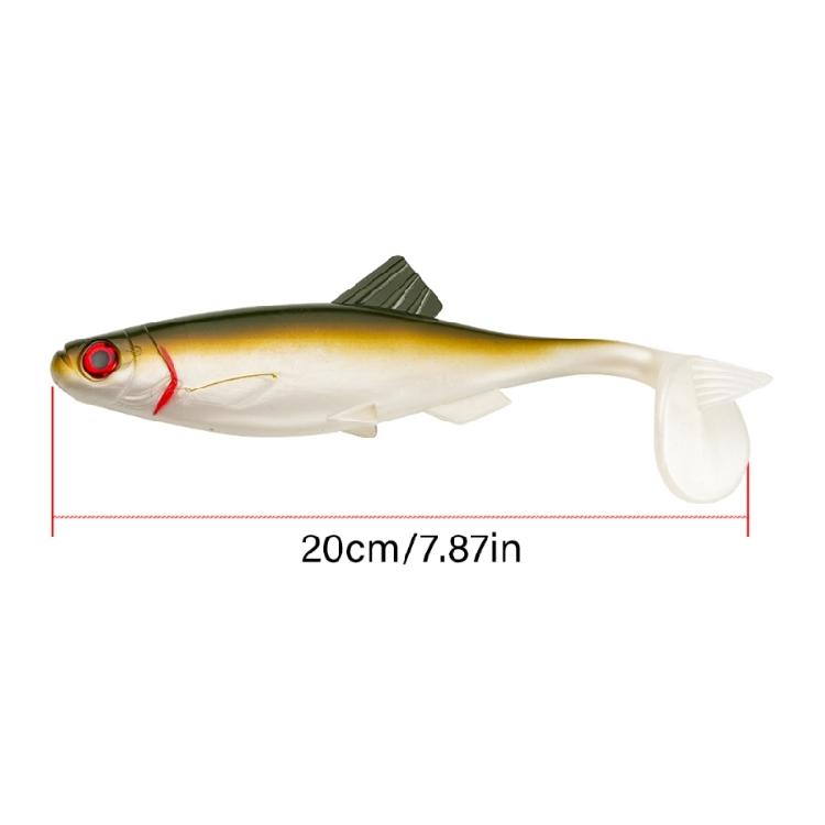 20 см 56 г Пластиковые Swimbait с лопастью и хвостом T Мягкие рыболовные снасти Аксессуары Искусственные приманки Рыболовные приманки