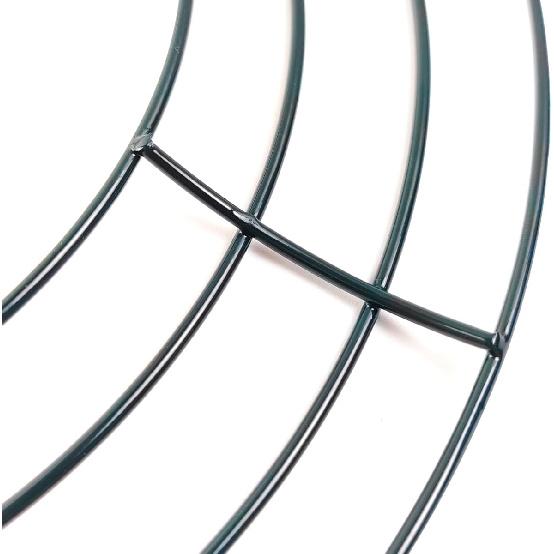 TIHOOD 6 шт. 10” Металлический каркас для венка Круглая металлическая форма для венков для поделок и цветочных композиций на свадьбы, Рождество, домашние вечеринки, Темно-зеленый