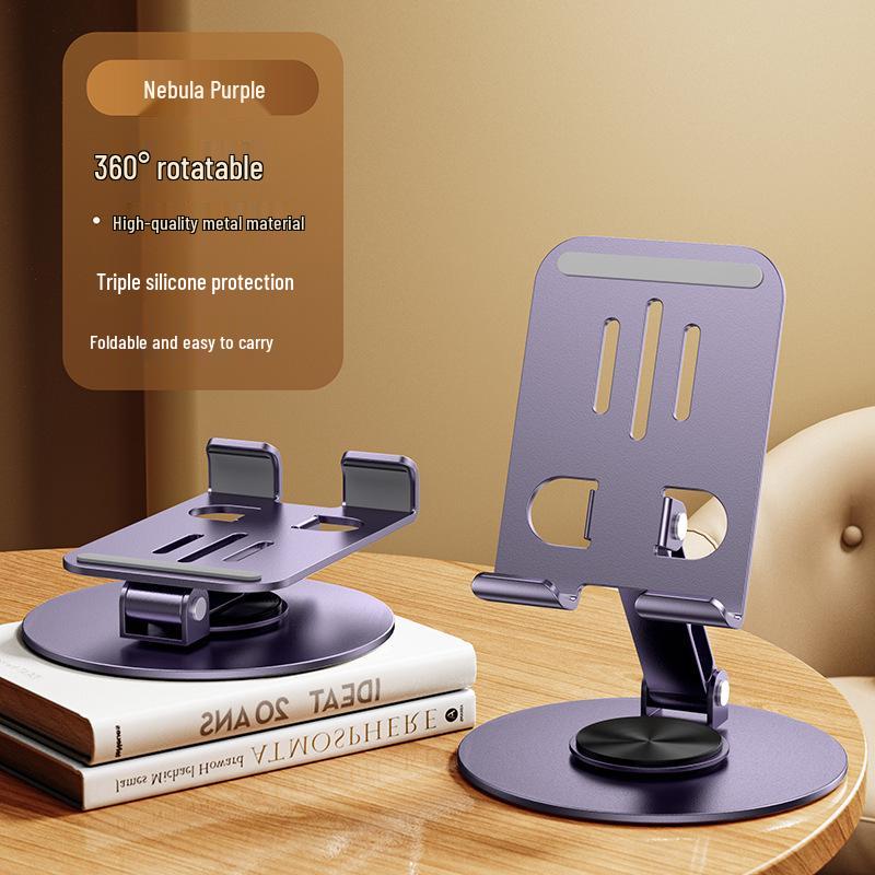 All-Metal Rotating Aluminum Desktop Tablet and Phone Stand