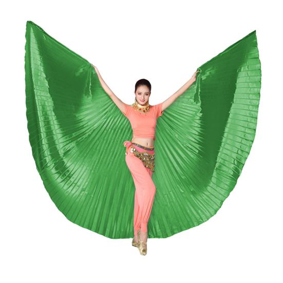 1 Set Belly Dance Wing with Telescopic Rod Eye-catching Wing Prop Cosplay Costume for Parties Festivals Decoration