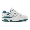 New Balance 550 Big Kid Белые винтажные темно-бирюзовые детские кроссовки GSB550TA