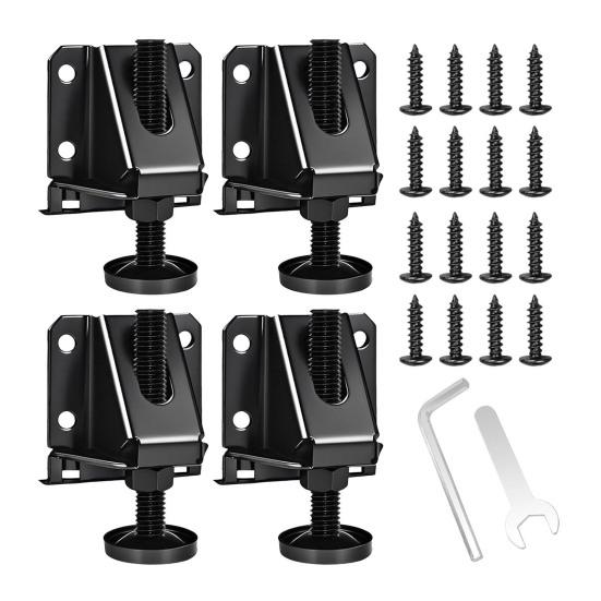 Ножки для выравнивания мебели, грузоподъемность 330 фунтов, регулировка высоты, нескользящая конструкция, комплект ножек для выравнивания мебели