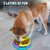 Rotatable Puzzle Slow Feeder Dog Bowl Rubberized Non-Slip Interactive Game Dog Detachable Lick Mat