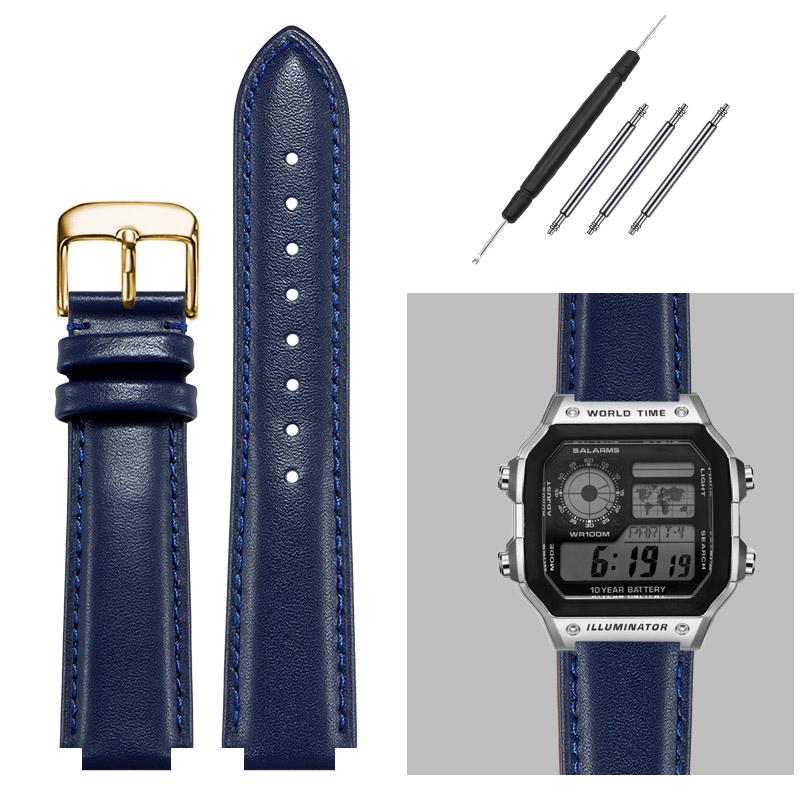 16-мм ремешок для часов из натуральной кожи для G-Shock Casio DW5600/GW-B5600/G-5600/GW-M5610 Замена ремешков Выпуклый ремешок для часов