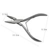 1 PC 5 Inch Silver Stainless Steel Clamp Hair Extension Plier with Hole Keratin Hair Extensions Ring Removal Tools