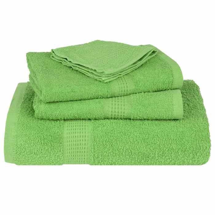 VidaXL Guest Towels 2pcs Apple Green 30x50cm 360 G/m² 100% Cotton 137019