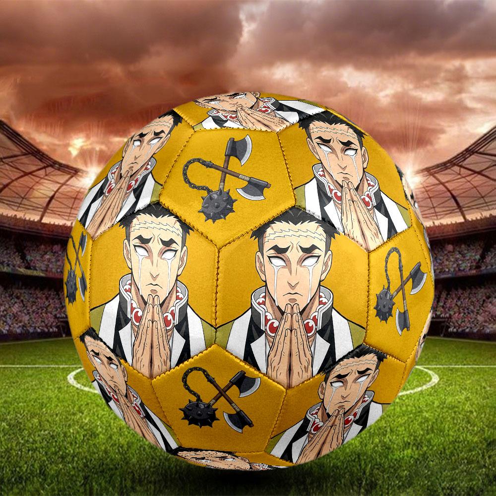 1pc Demon Slayer Kimetsu no Yaiba Soccer Ball Size 5 Indoor Soccer Ball Fashion Colorful Backyard Game - Great For Sports Fans Gift HE20