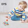 LED Light-Up Spinning Top with Music Battery Operated Educational Kids Manual Push Flashing Spinning Top Gyroscope Toy Toddlers Boys Girls Gift Party