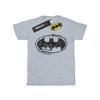 DC Comics Womens/Ladies Batman Sketch Logo Cotton Boyfriend T-Shirt