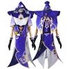 Lisa Minci Anime Game Genshin Impact Cosplay Costume Clothes Uniform Wig Shoes Cosplay Librarian Mondstadt Knights of Favonius
