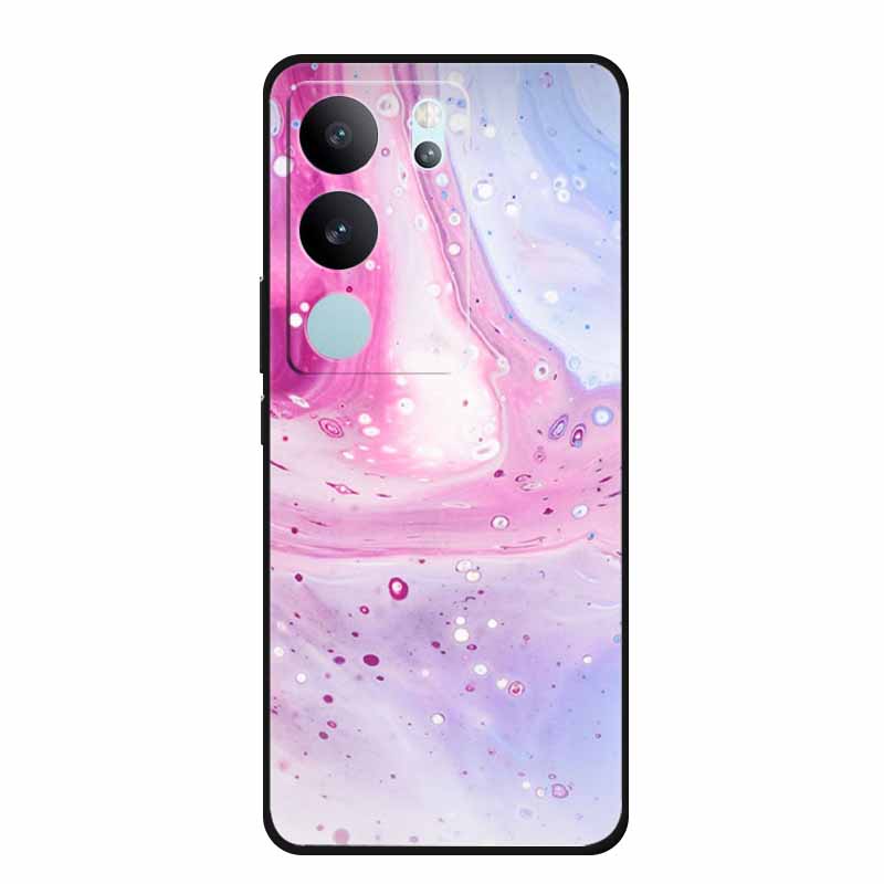 Для Vivo S17 S17T Чехол Силиконовый Задняя крышка телефона Чехлы для Vivo S17 Pro VivoS17T Coque Защитный Новый Мягкий ТПУ Мраморный Fundas