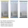 Breathable Lace Screen Door Curtain Self-adhesive Lace Embroidered Door Curtain  Kitchen Curtain