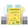 Пластыри от прыщей большой емкости, симпатичные покрытия от прыщей, гидроколлоидные пластыри от прыщей с гиалуроновой кислотой 432 шт.