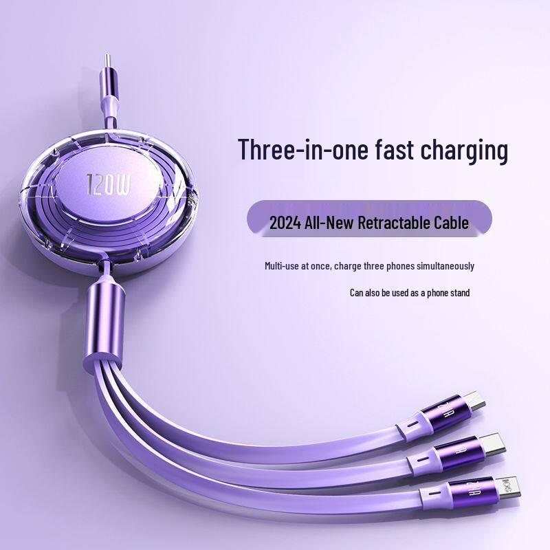 MKO120W Быстрый кабель 3-в-1 для устройств Apple, Huawei, Android и Type-C