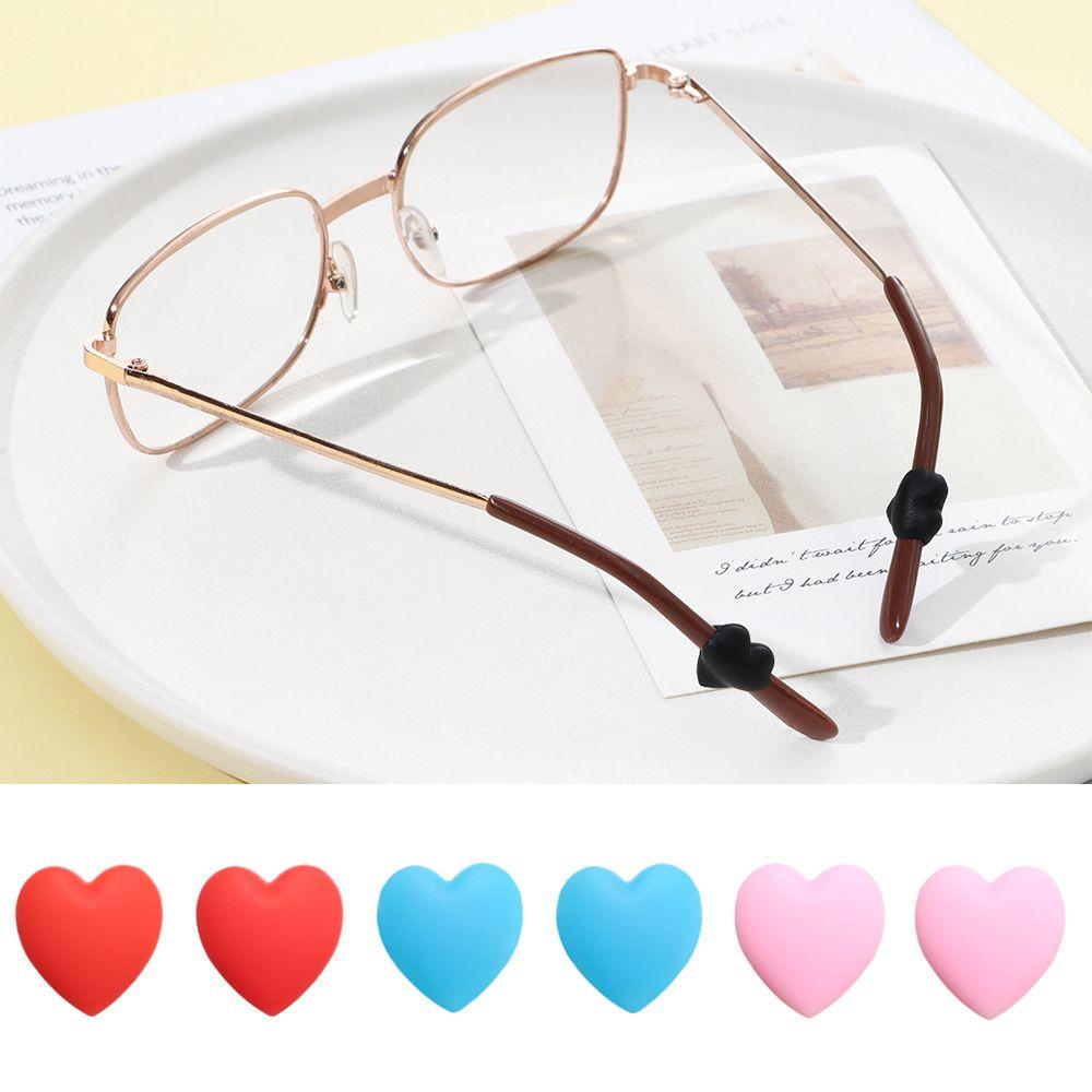 Adult Heart Anti-Slip Kids Women Ear Hooks Glasses Straps Ear Grip Hooks Sports Temple Tips