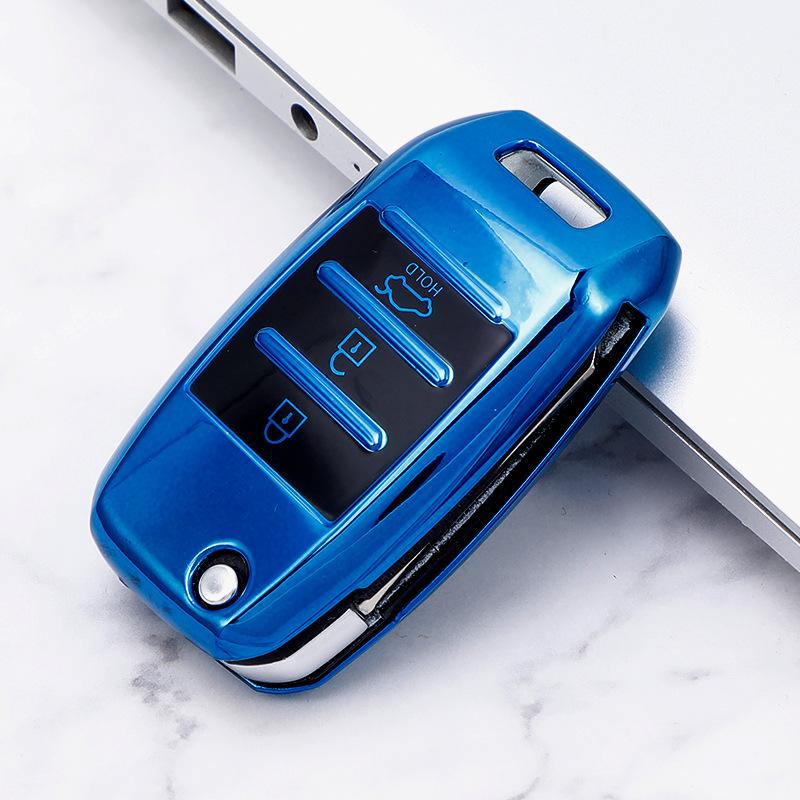 Новый дизайн, откидной чехол для ключей из ТПУ для Kia Rio 3 K2 Ceed Cerato K3 Sportage 4 Picanto K5 Optima Sorento Forte Stinger Shell Fob Protector