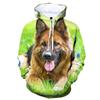 3D Printing Cute German Shepherd Print Men's Sweatshirt Women Kid Fashion Casual Personality Oversized Four Season Sweatshirt