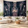 Bride of Frankenstein Wall Tapestry Home Decor Hanging Cloth Art Background Tapestry for Bedroom