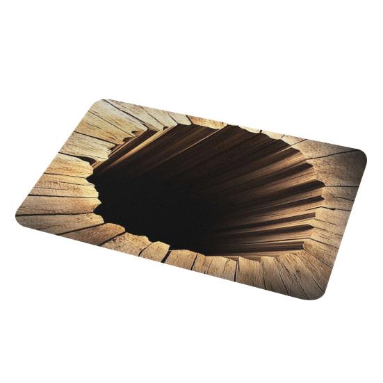 Коврик для пола 3D узоры оптической иллюзии Пылеудаление Нескользящий Дверной коврик Устойчивый к выцветанию Антистатический Входной коврик Чистящий коврик