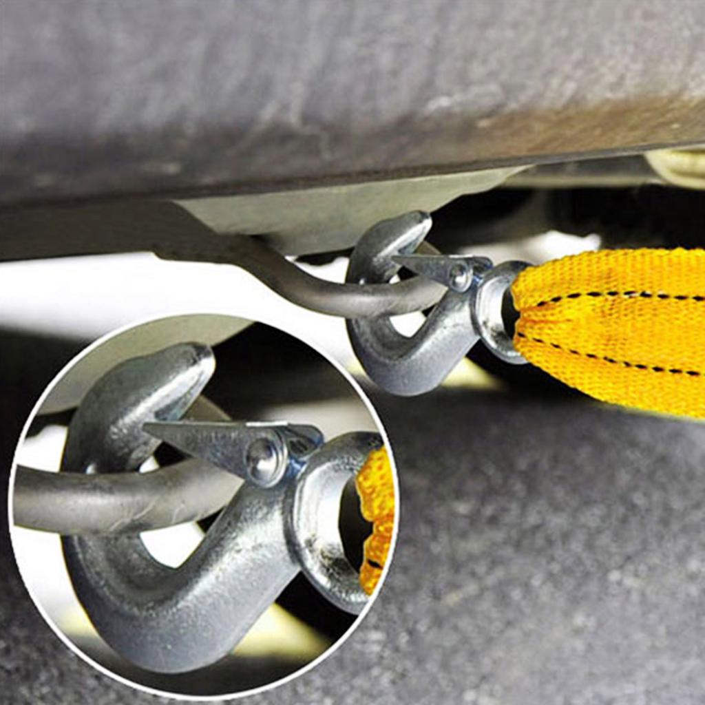 4M Heavy Duty 5T автомобильный буксировочный трос буксировочный трос ремень кованые стальные крюки фургон дорожное восстановление