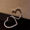 Fashion Jewelry Wedding Drop Dangle Gift Big Heart Hoop Earrings Party