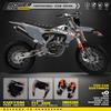 PowerZone Полный Комплект Графики Фон Наклейки Стикеры Комплекты Для KTM SX SXF MX 16-18 EXC XCW Enduro 17-19 125 до 500cc