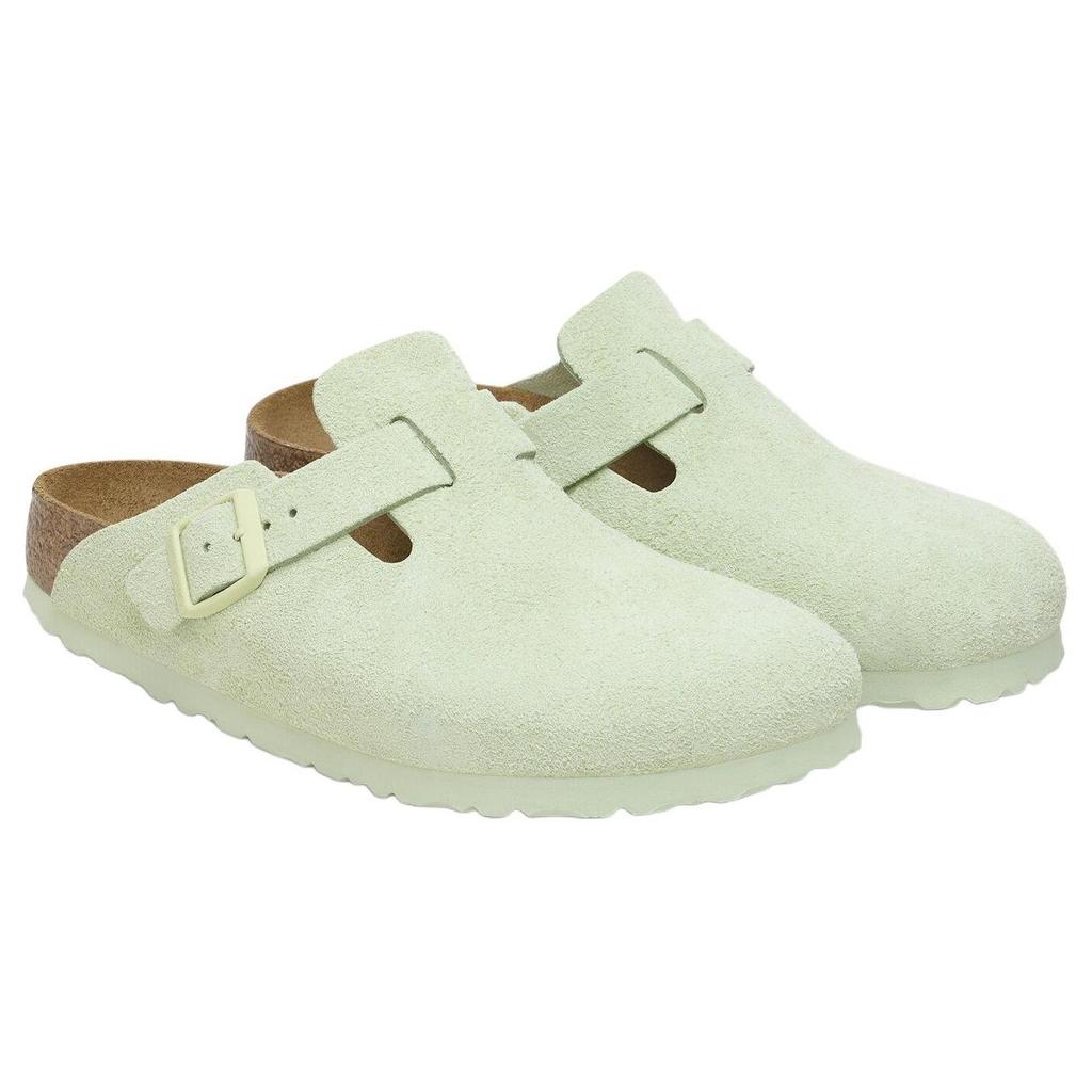 Birkenstock Бостон Мюли с мягкой стелькой и пряжкой "выцветший лайм" 1027678