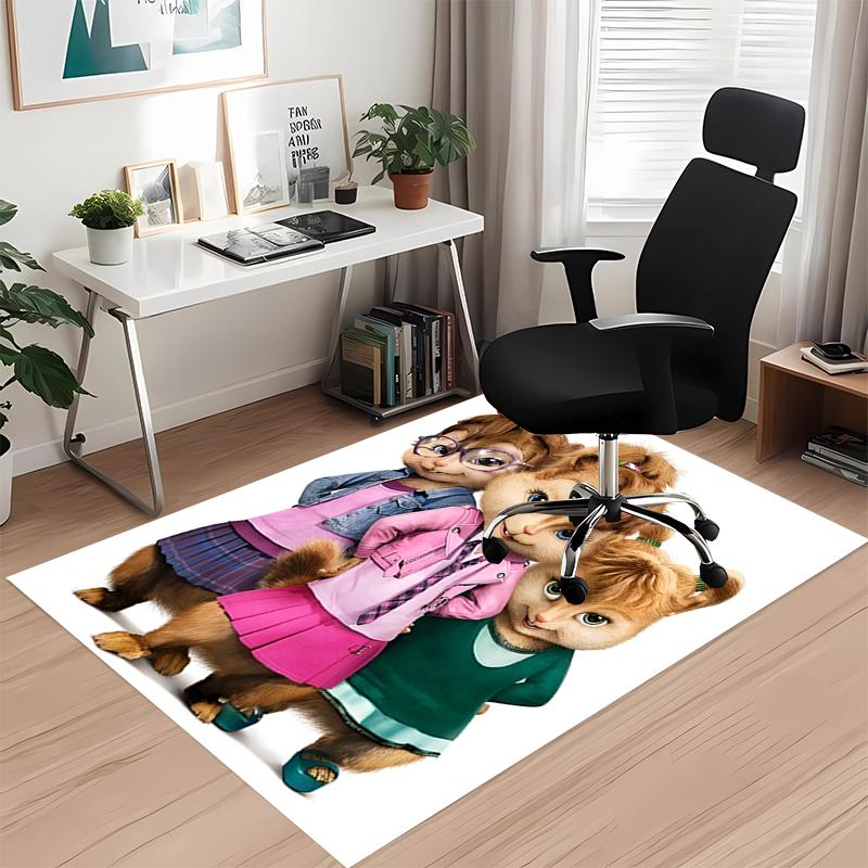 Alvin and the Chipmunks Printed Carpetrugfor Office Chair Living Room Bedroom Kitchen Room Decor Gifts