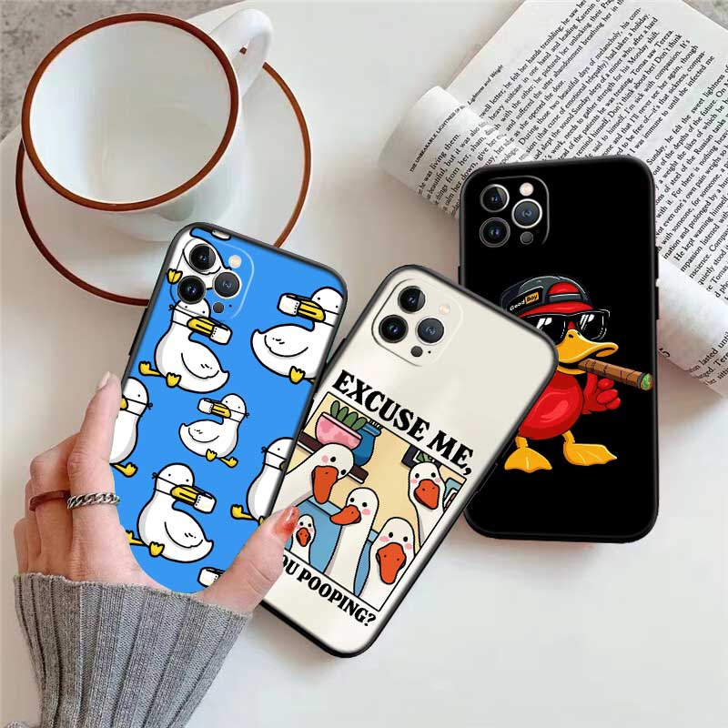 UP27 DUCK Cartoon New High-End Shell Phone Case for OPPO A3 Pro A72 A74 A76 A77 A77S A78 A79 A94 A95 A18 A40M A58